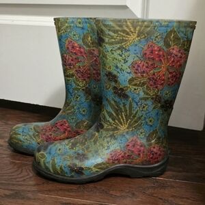 Sloggers Midsummer Blue Rain And Garden Boots